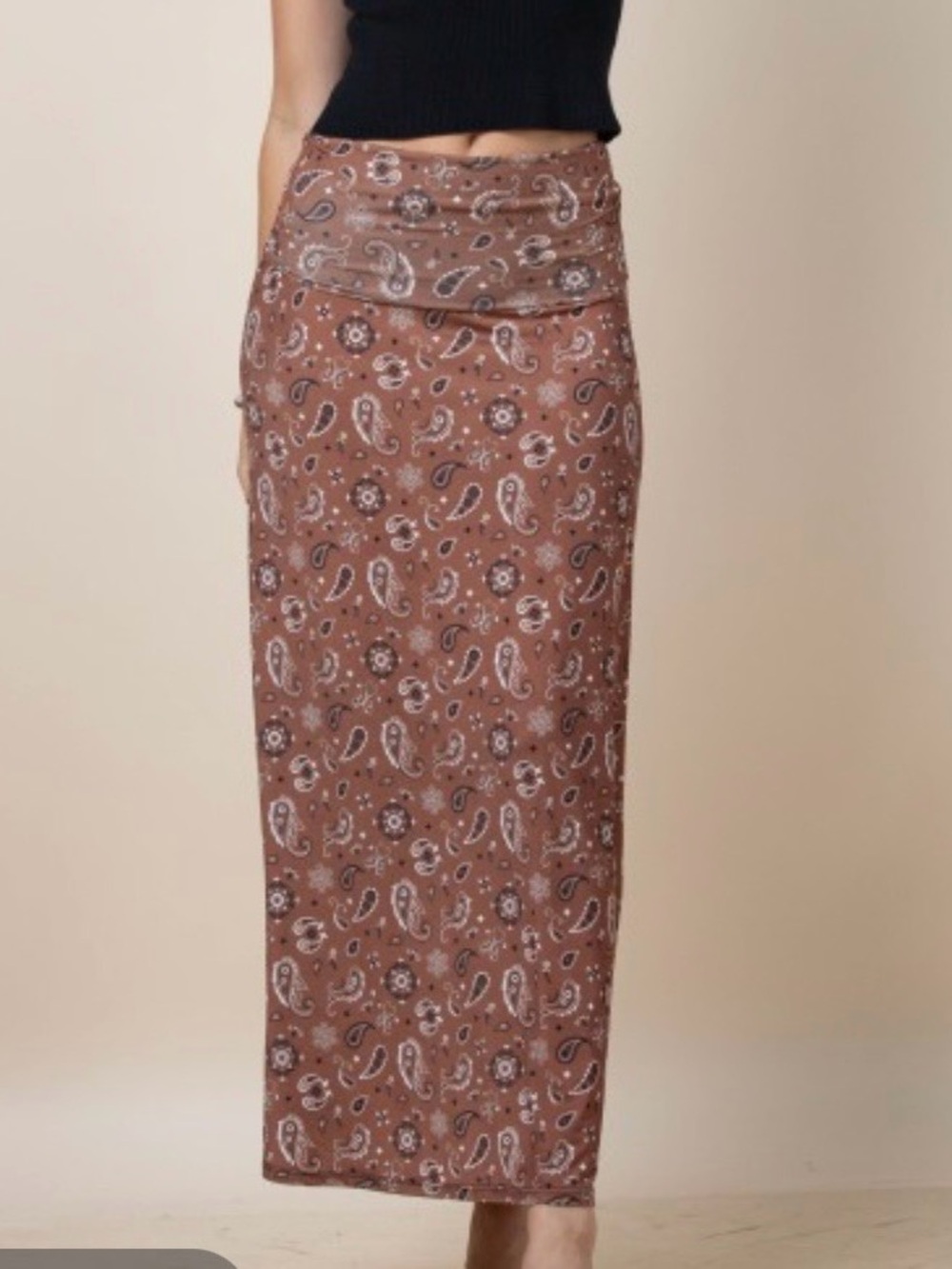 Bandana Maxi Skirt - Malt